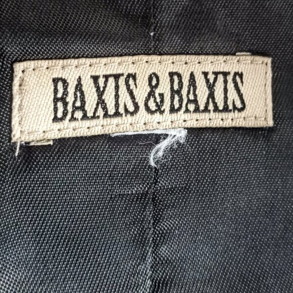 Baxis & Baxis Navy Blue Ruffle Textured Jacket - Picture 5 of 5